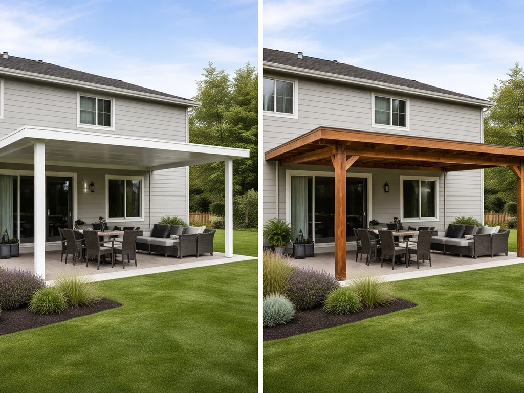 Aluminum Patio Covers vs Wood: Cost, Durability, Maintenance