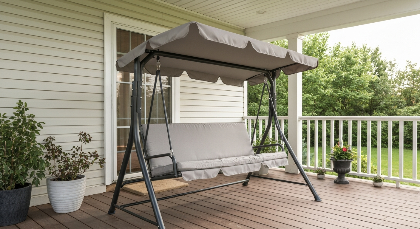 best 3-person patio swing with canopy
