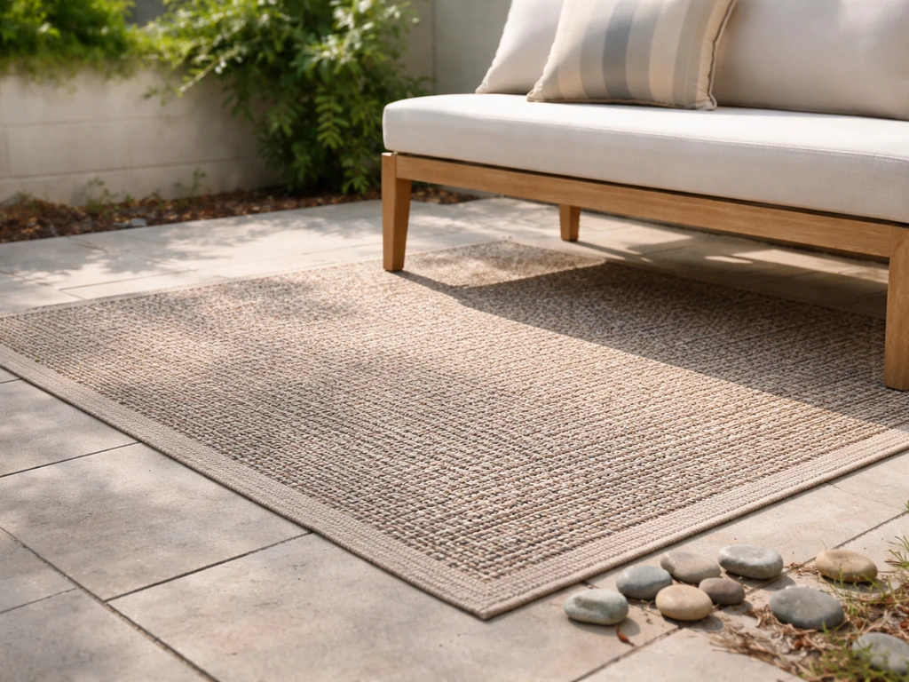 best material for outdoor patio rug