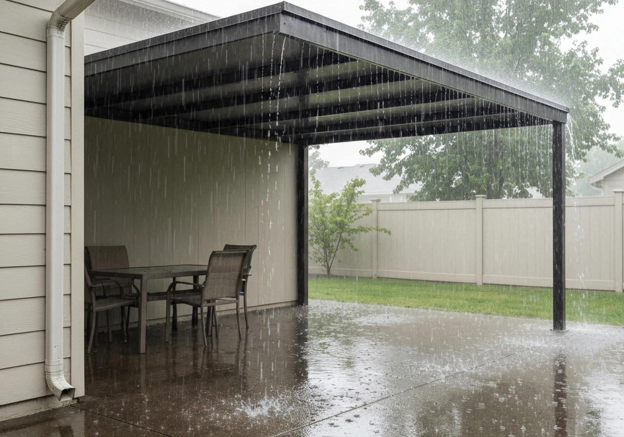 best patio cover for rain
